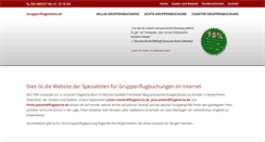 Desktop Screenshot of gruppenflugtickets.de
