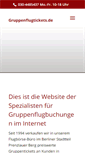 Mobile Screenshot of gruppenflugtickets.de